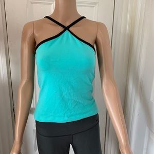 NWOT Fit Couture Turquoise Sports Tank MEDIUM